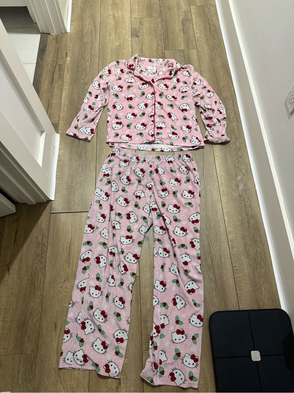 Hello Kitty Pink Holiday Fleece Pajama